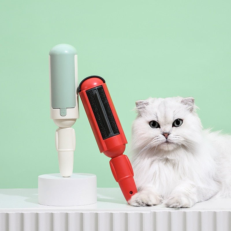 View of Multi-purpose Pet Hair Remover Brush - Self-cleaning – YourCatNeeds