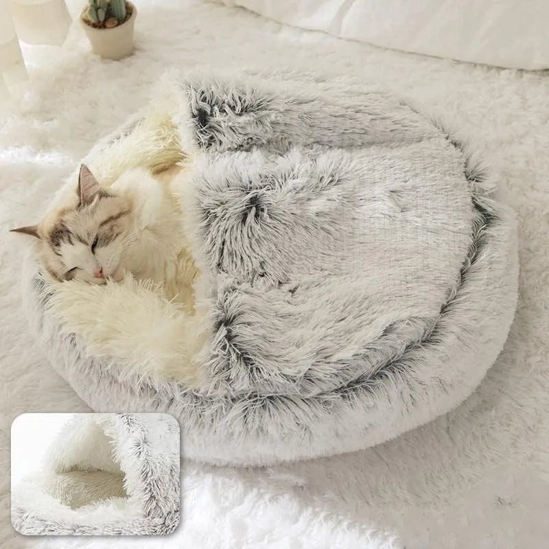 Cozy Fluffy Cat Bed Perfect for Your Feline Friend! YourCatNeeds