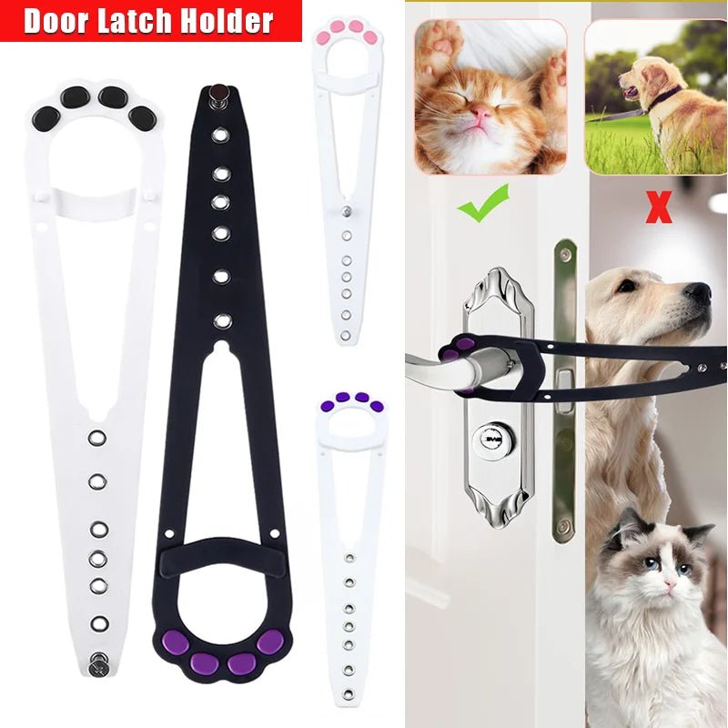 Adjustable No - Tool Cat Door Holder Lets Cats In and Keeps Dogs Out of Litter and Food Areas - YourCatNeeds