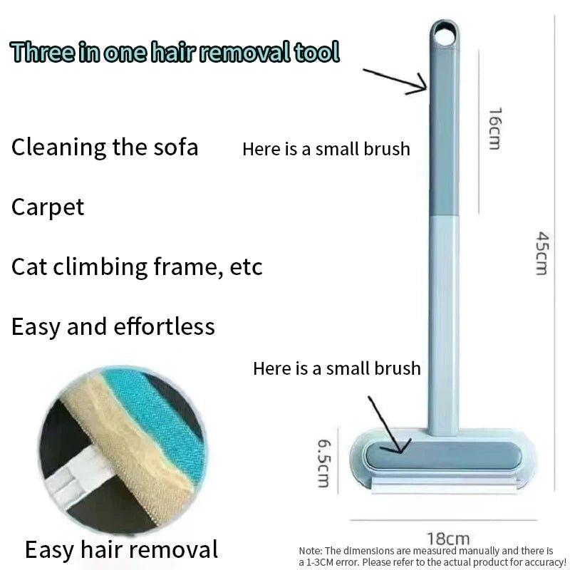 Cat Hair Remover Brush Multi Functional Lint and Fur Cleaner for Carpets and Furniture - YourCatNeeds