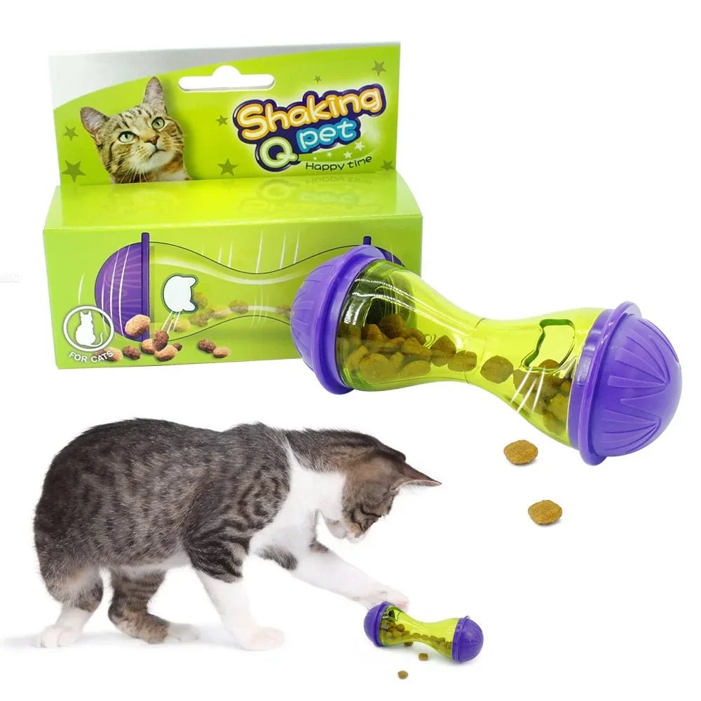 Pet Tumbler Pet Toy Cat Dog Puzzle Toy Pet Leaky Food Container Dog Toy Pet Leaky Food Ball - YourCatNeeds