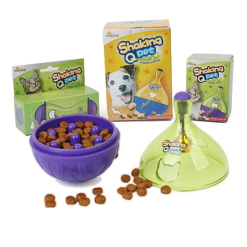 Pet Tumbler Pet Toy Cat Dog Puzzle Toy Pet Leaky Food Container Dog Toy Pet Leaky Food Ball - YourCatNeeds