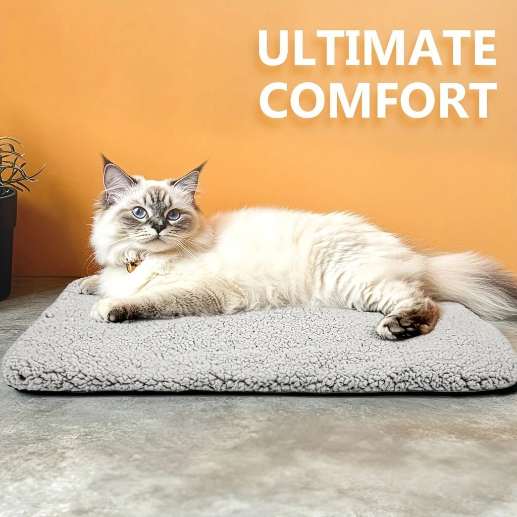 Self Warming Cat Bed Self Heating Cat Mat. Extra Warm Thermal Pet Pad with Removable Cover - YourCatNeeds