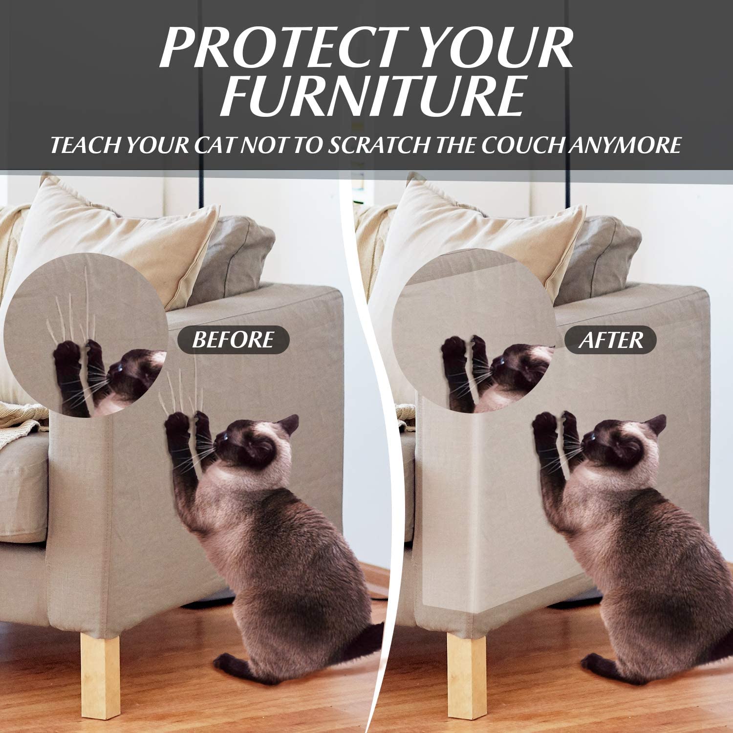 5 Pack Furniture Protector Couch Scratch Guards - YourCatNeeds