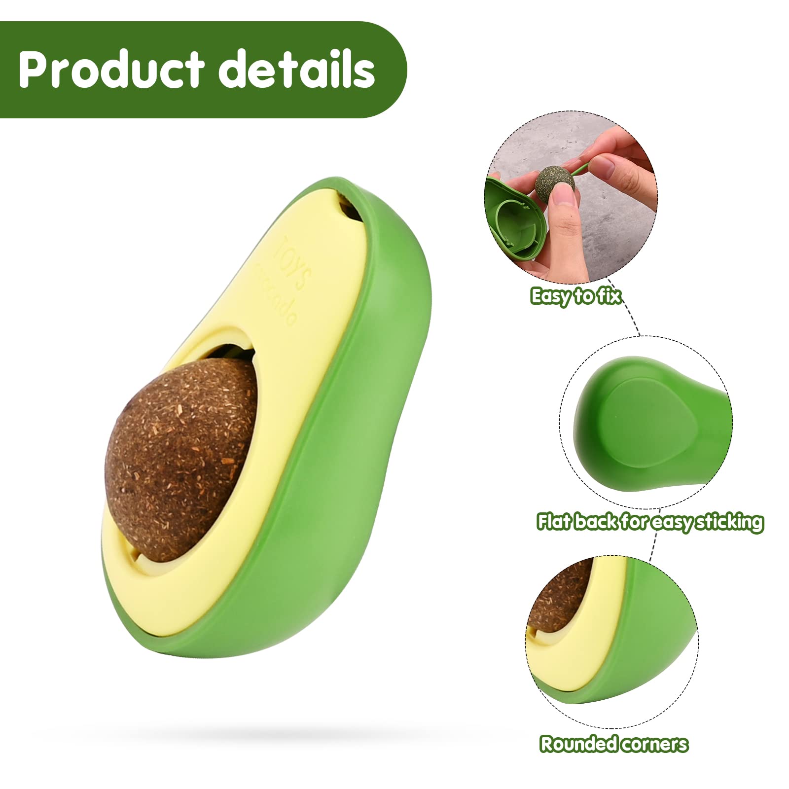 Avocado Catnip Toy - YourCatNeeds