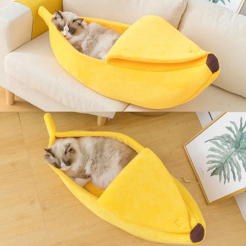 Banana Cat Bed - YourCatNeeds