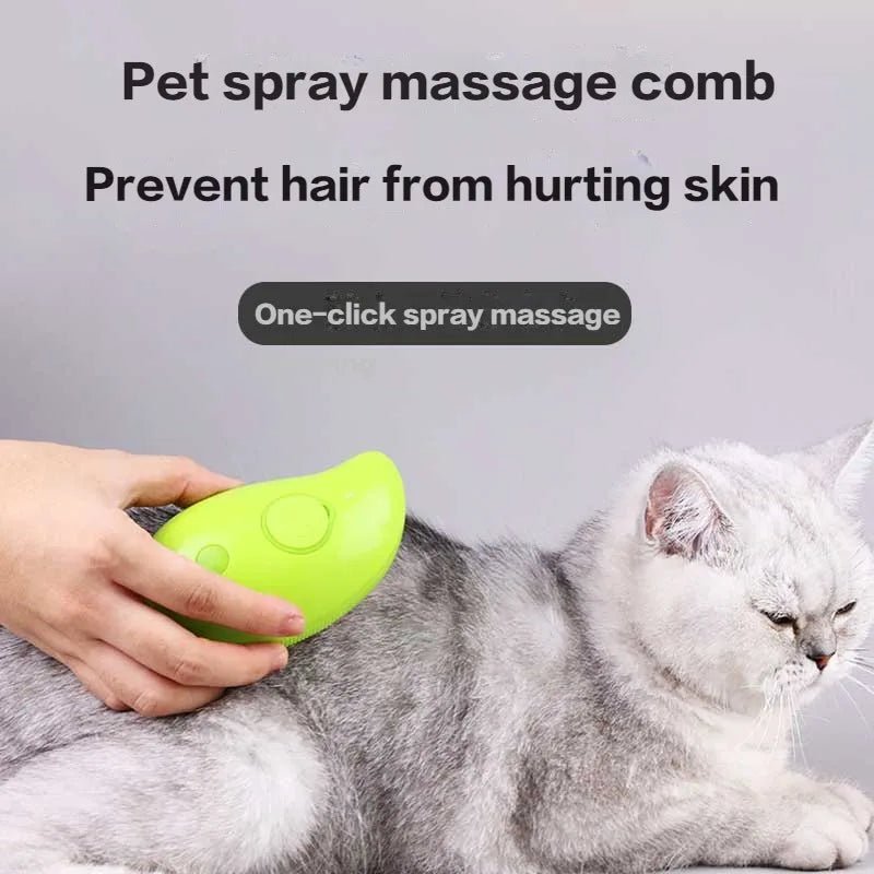 Cat Grooming Comb with Steam / Spray Water - YourCatNeeds