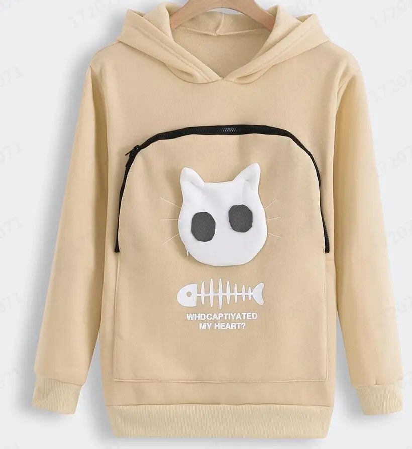 Cat Lovers Hoodie Kangaroo Sweatshirt - YourCatNeeds