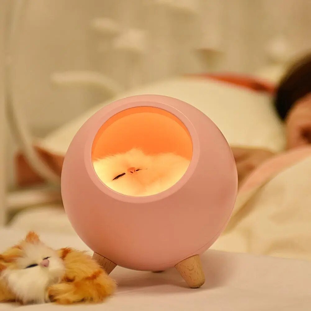 Napping Cat Lamp - YourCatNeeds