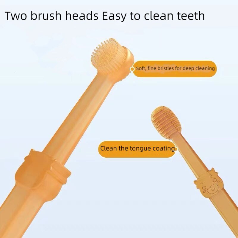 Pet Dog Toothbrush Brush Silicone Soft Toothbrush Oral Care Puppy Toothbrush Toothpaste Pet Kit Teeth Cleaning Cat Care Supplies - YourCatNeeds