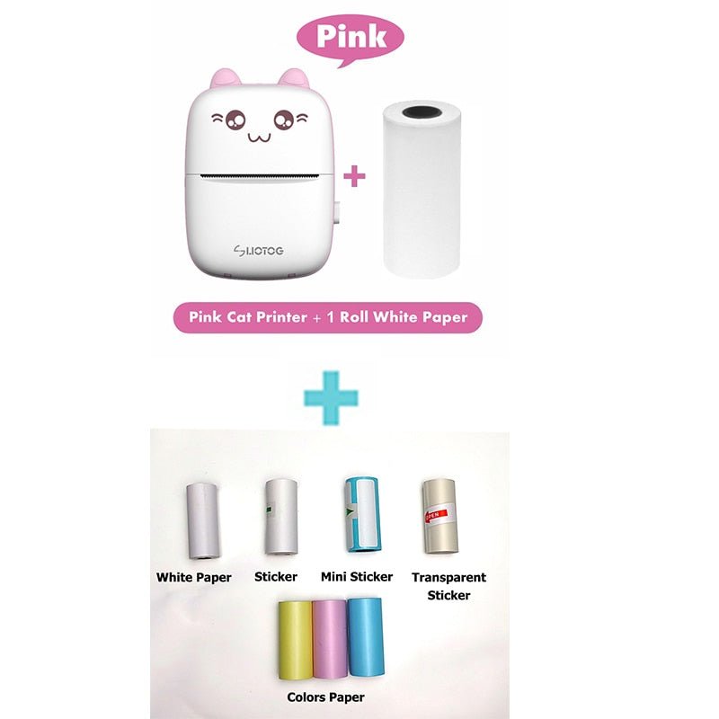 PocketPal HD Cat Mini Portable Bluetooth Thermal Portable Printer ...