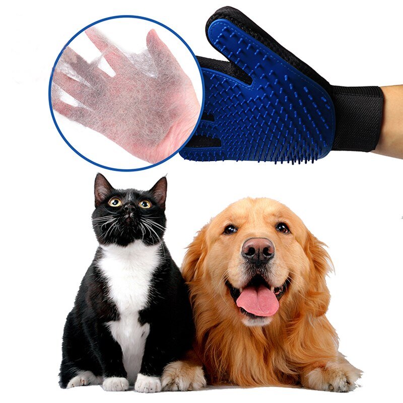 Silicone 5-Finger Pet Grooming Glove - YourCatNeeds