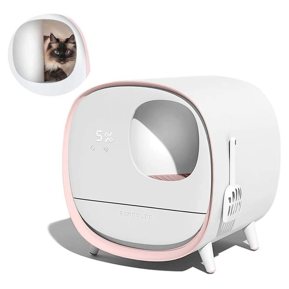 Smart Intelligent Automatic Self Cleaning Fully Enclosed Pet Litter Sandbox with Deodorant Toilet Training Kit - YourCatNeeds