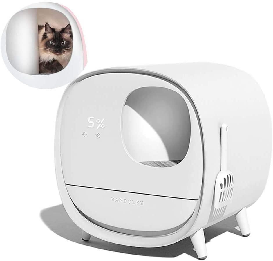 Smart Intelligent Automatic Self Cleaning Fully Enclosed Pet Litter Sandbox with Deodorant Toilet Training Kit - YourCatNeeds