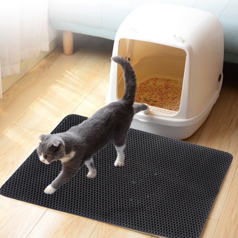 Cosyearn Cat Litter Mat, XL Super size, Phthalate Free, Easy to Clean, 46x35 Inches, Durable, Soft on Paws, Large Litter Mat