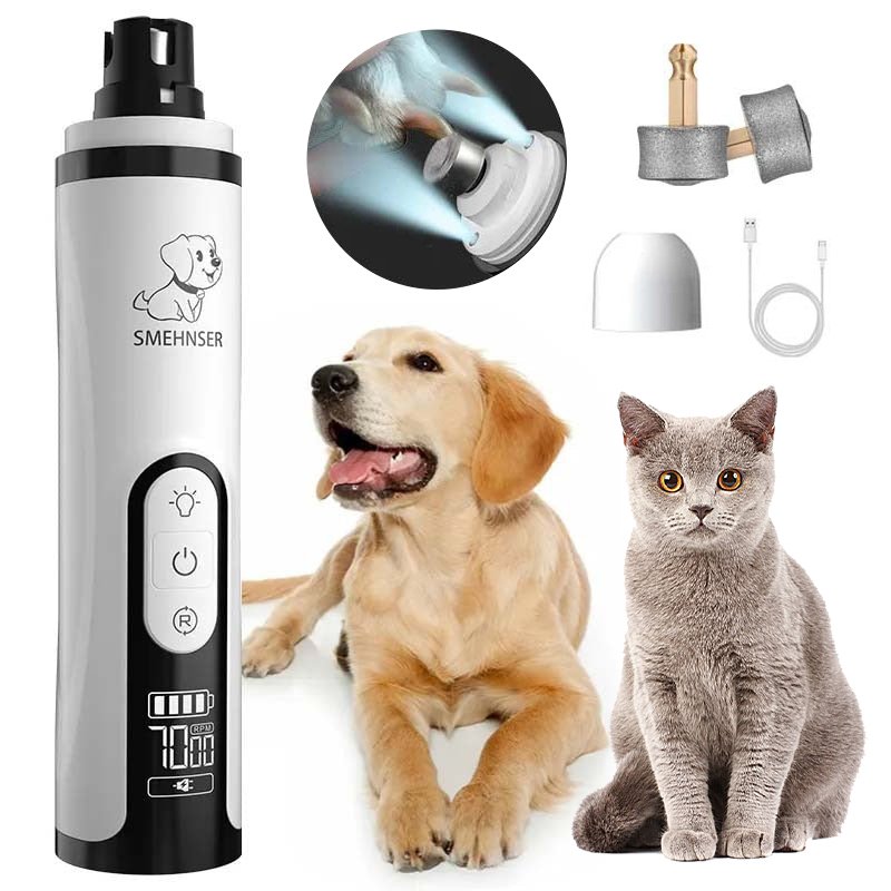 USB Rechargeable Electric LED Cat and Pet Nail Grinder - YourCatNeeds