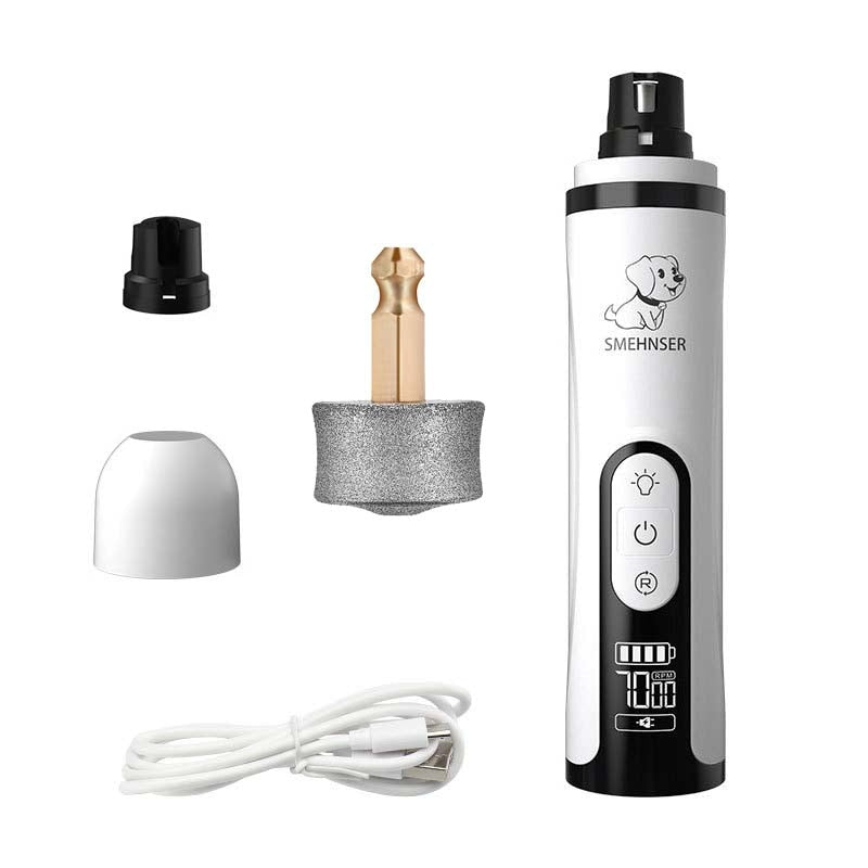 USB Rechargeable Electric LED Pet Nail Grinder - YourCatNeeds