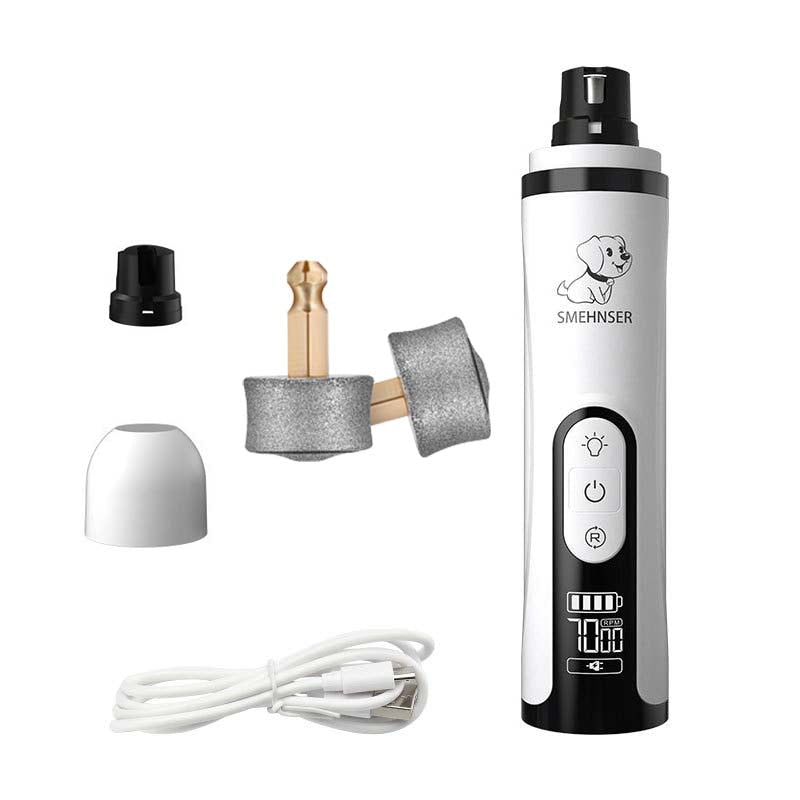 USB Rechargeable Electric LED Pet Nail Grinder - YourCatNeeds